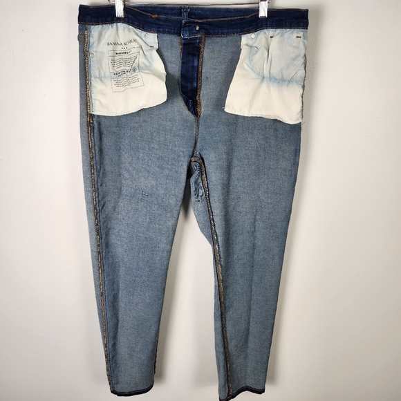 EUC Banana Republic Dark Wash Skinny Leg Slim Fit Jeans Size 31/18 #0568 - Picture 11 of 15